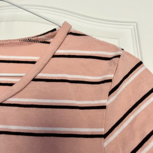 Striped Dusty Pink Shirt - Picture 3 of 4